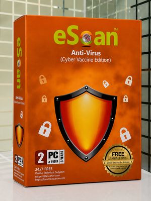New v22x, 2 User, 3 Year, eScan Anti-Virus Security