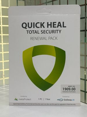 (Renewal) 1 User, 1 Year, Quick Heal Total Security