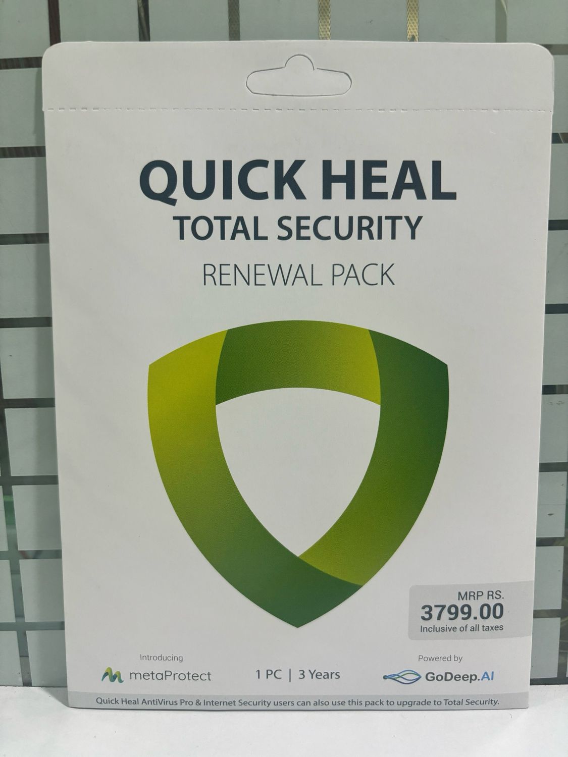 (Renewal) 1 User, 3 Year, Quick Heal Total Security
