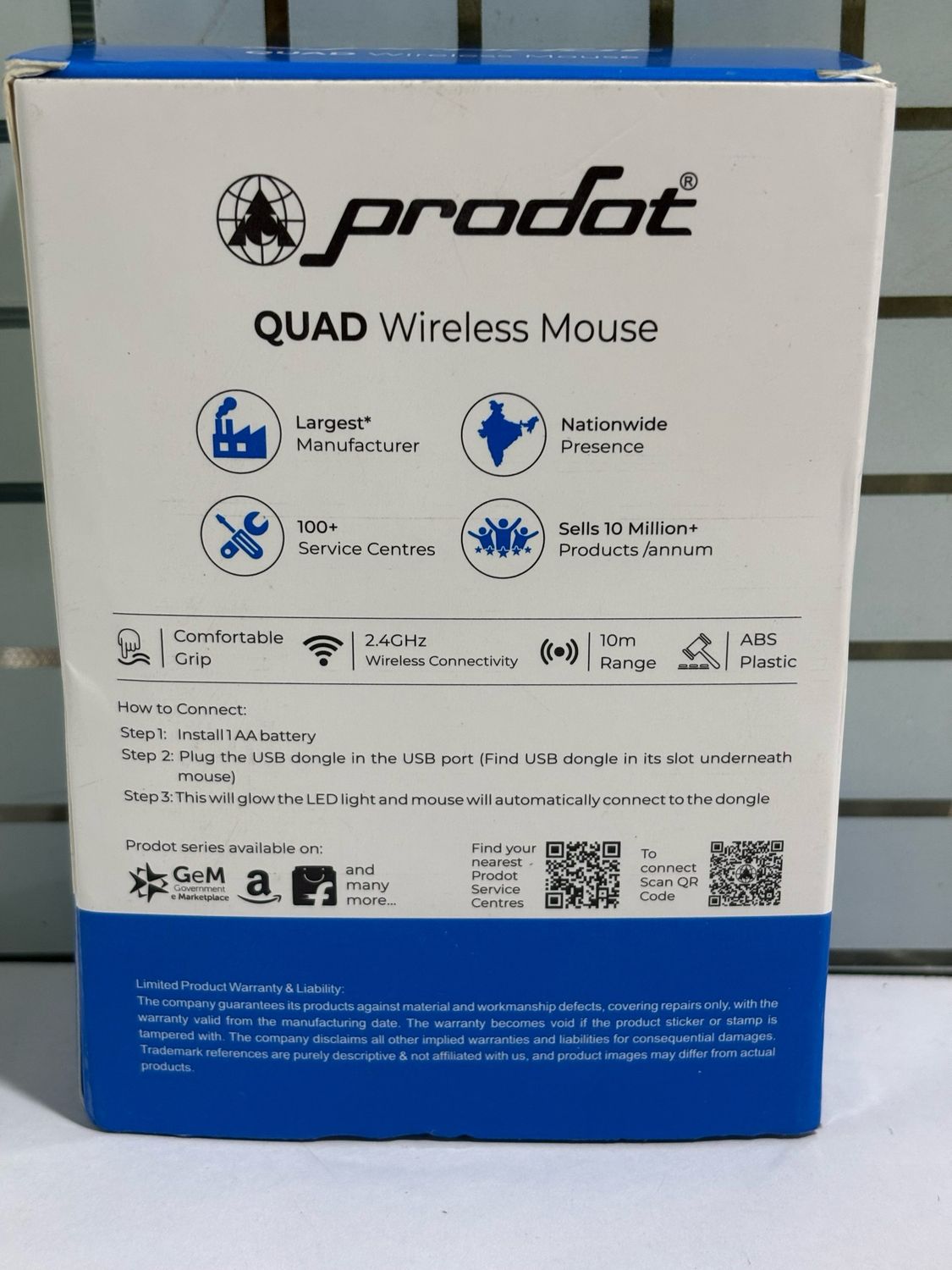 Prodot Quad Wireless Mouse (Pack of 10)