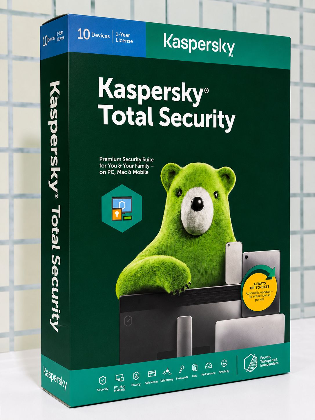 10 User, 1 Year, Kaspersky Total Security (Single key)