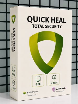 New, 6 User, 3 Year, Quick Heal Total Security