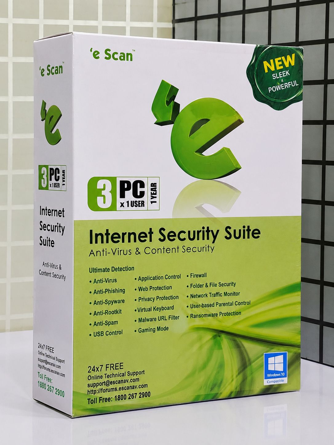 New 3pc 1yr eScan Internet Security Suite (v.11)