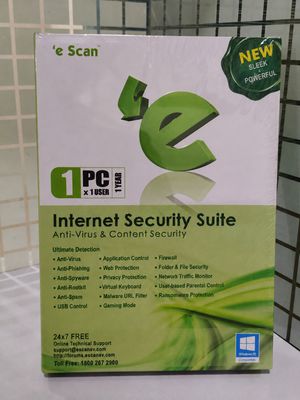 New, 1 User, 1 Year, eScan Internet Security Suite (v.11)