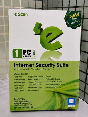1 User,  3 Year, eScan Internet Security Suite (v.11)