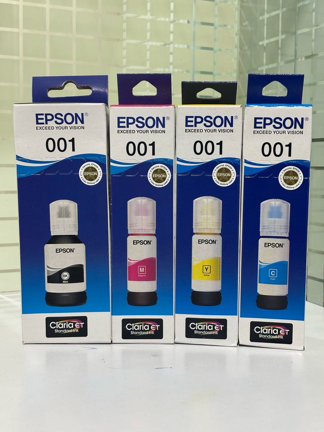 Epson 001 set of 4 bottle (L6160, L4150, L4160, L6270) Epson 001 set of 4 bottle (L6160, L4150, L4160, L6270)