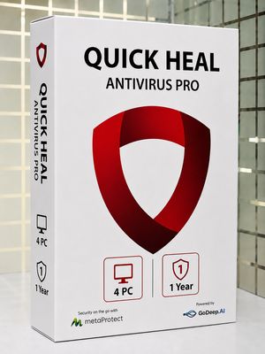 New, 4 User, 1 Year, Quick Heal Antivirus Pro New, 4 User, 1 Year, Quick Heal Antivirus Pro