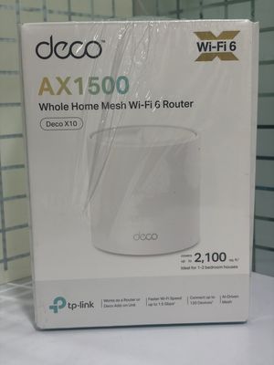 Tplink Deco X10 1 Pack AX1500 Whole Home Mesh Wi-Fi 6 System