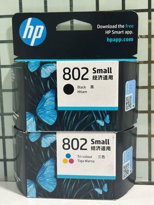 HP 802 Black + Tri-Color (Deskjet 1050, 2050, 3050, 1000, 2000)