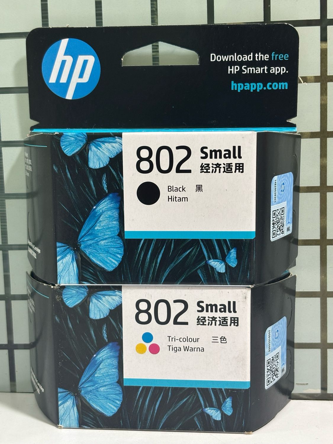HP 802 Black + Tri-Color (Deskjet 1050, 2050, 3050, 1000, 2000)
