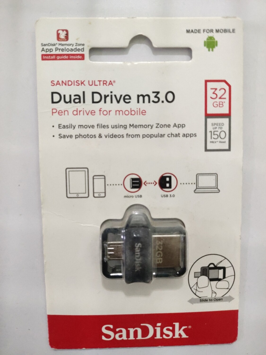 Sandisk 32GB OTG Pen Drive (m3.0 SDDD3)