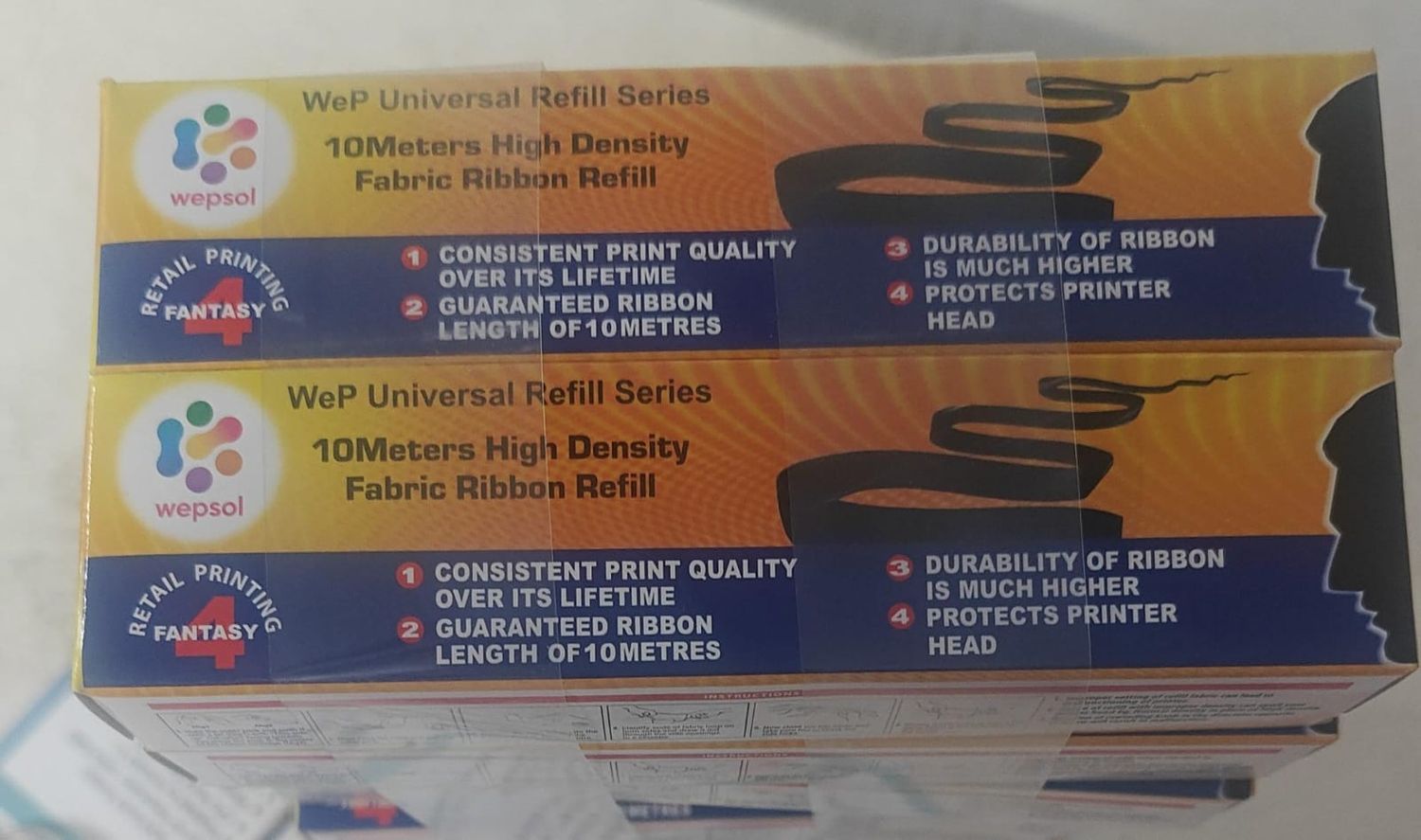 WeP Universal Refill Series 10mtr HD Fabric Ribbon Refill (20pack)