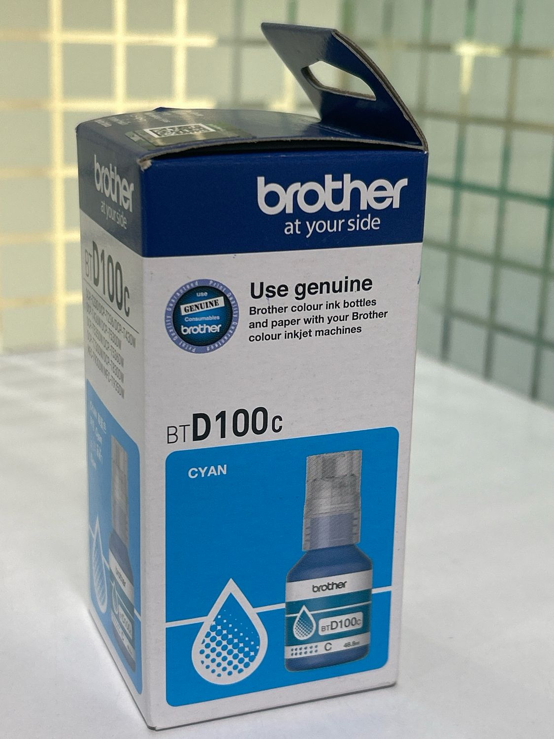 Brother BTD100C Cyan Ink Bottle (T230, T236, T430W, T436W)