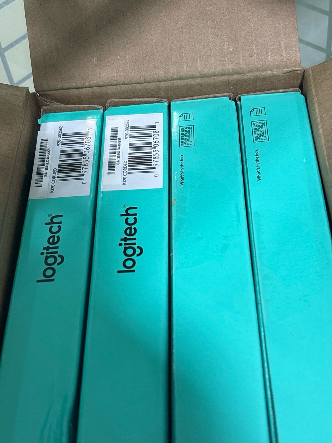 Logitech K120 Corded USB Keyboard (pack of 4)