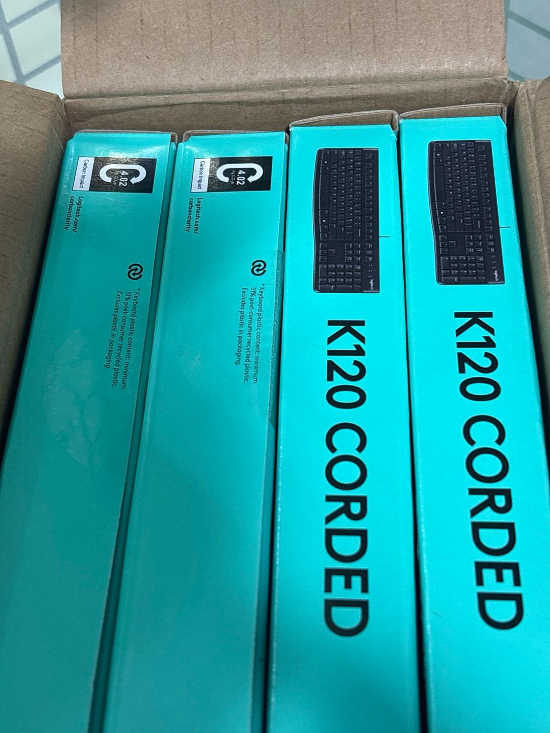 Logitech K120 Corded USB Keyboard (pack of 4)