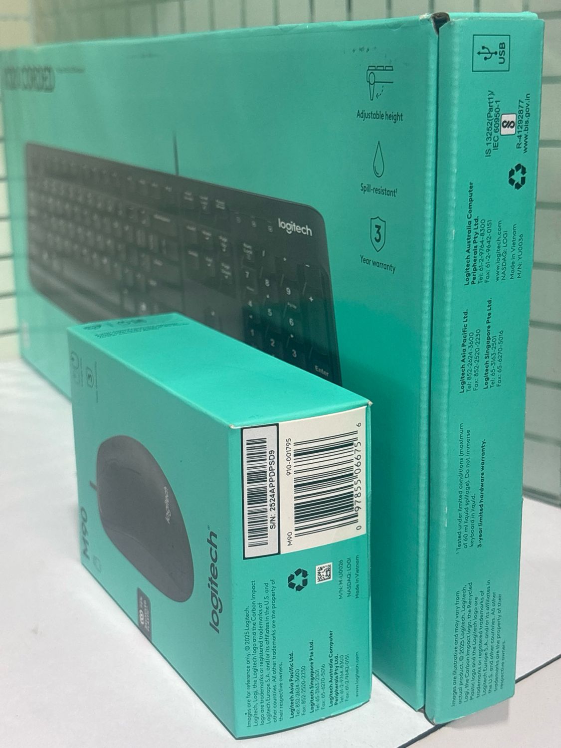 Logitech K120/M90 USB Keyboard Mouse