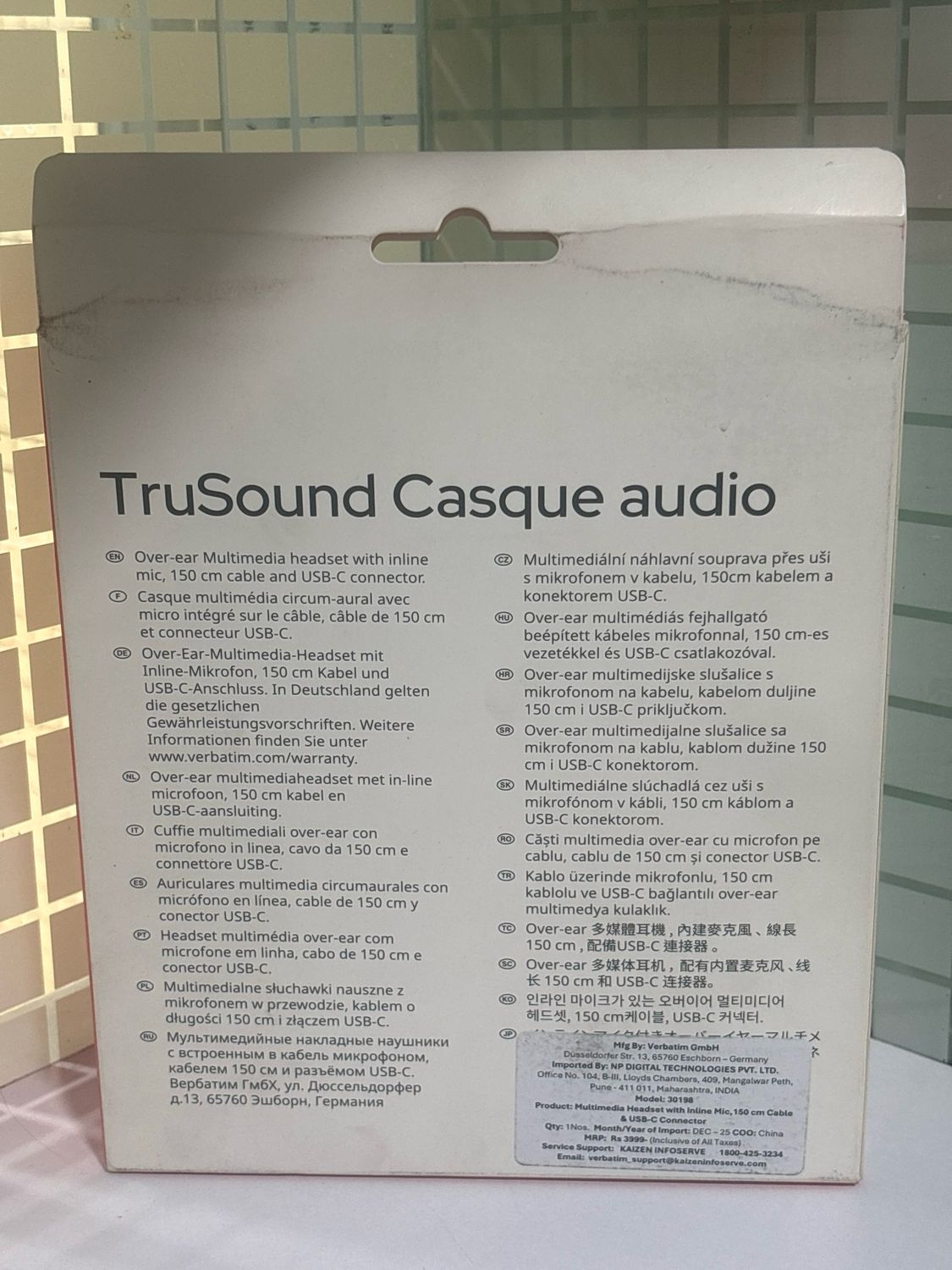 Verbatim Type-C TruSound Headset (30198)