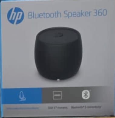 HP 360 Mono Portable Black Bluetooth Speaker