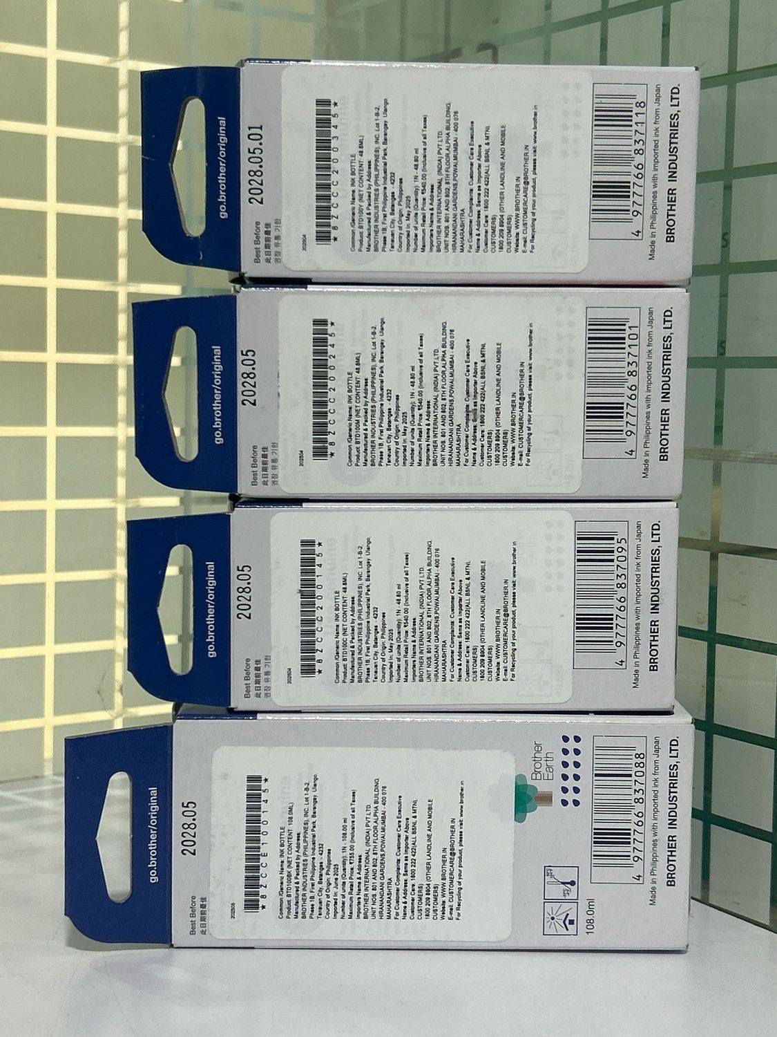 Brother D100 Set of 4 Ink Bottle   (T730dw, T830dw, T930dw, T935dw)