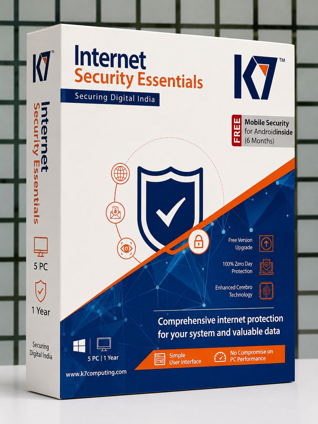 New 5pc 1yr K7 Internet Security Essentials