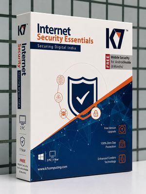 2 User, 1 Year, K7 Internet Security Essentials