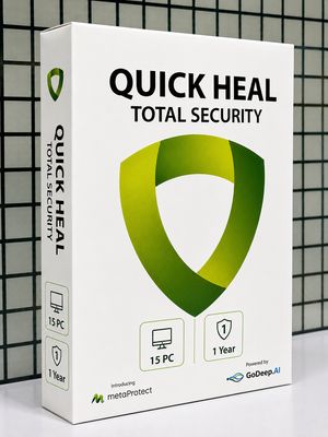 New, 15 User, 1 Year, Quick Heal Total Security