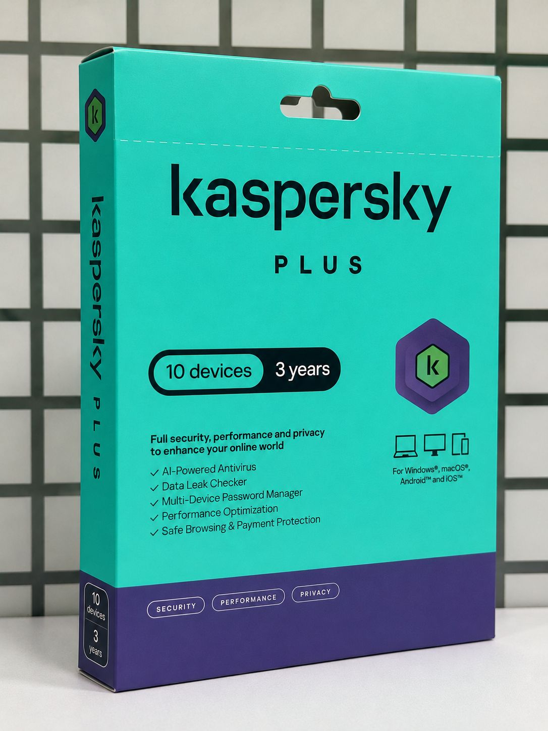 New 10pc 3yr Kaspersky Plus (Single key)