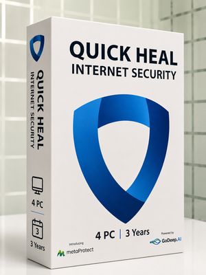 New 4pc 3yr Quick Heal Internet Security