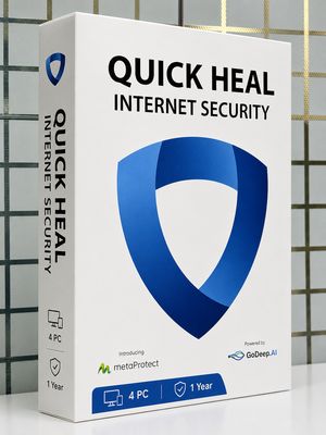 New 4pc 1yr Quick Heal Internet Security
