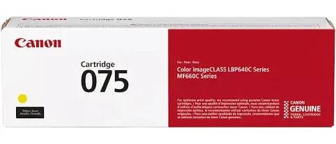 Canon 075 Yellow Toner Cartridge