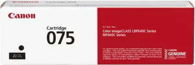 Canon 075 Black Toner Cartridge Canon 075 Black Toner Cartridge