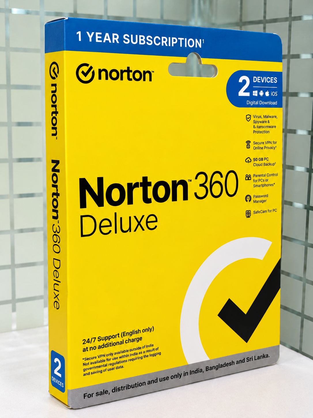New 2pc 1yr Norton 360 Deluxe Total Security New 2pc 1yr Norton 360 Deluxe Total Security