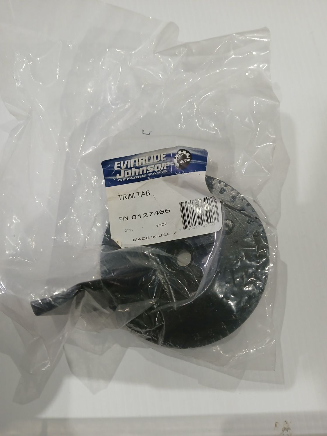 Trim Tab Lower Unit Evinrude Johnson 0127466