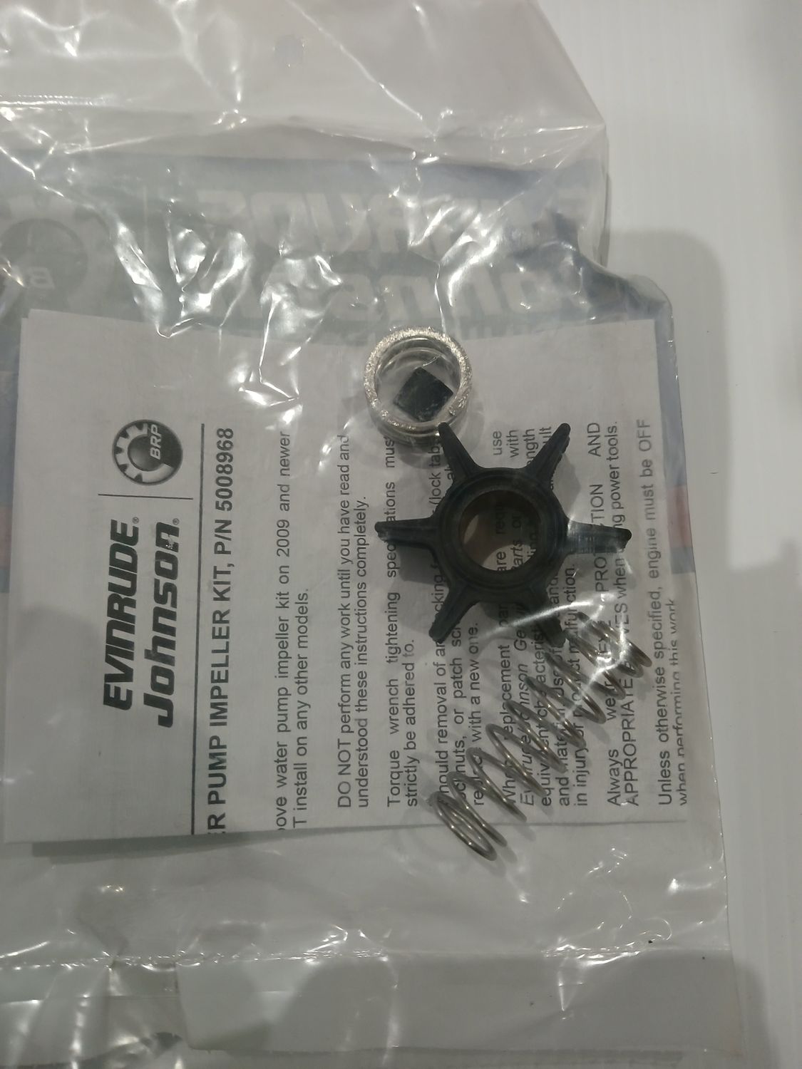 Impeller, Key and Spring Kit  5008968