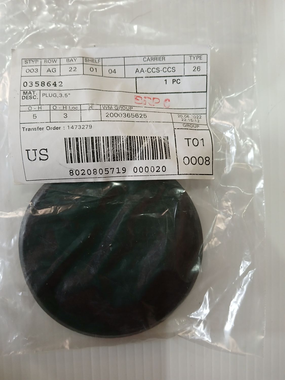 Plug, 3.5"  0358642