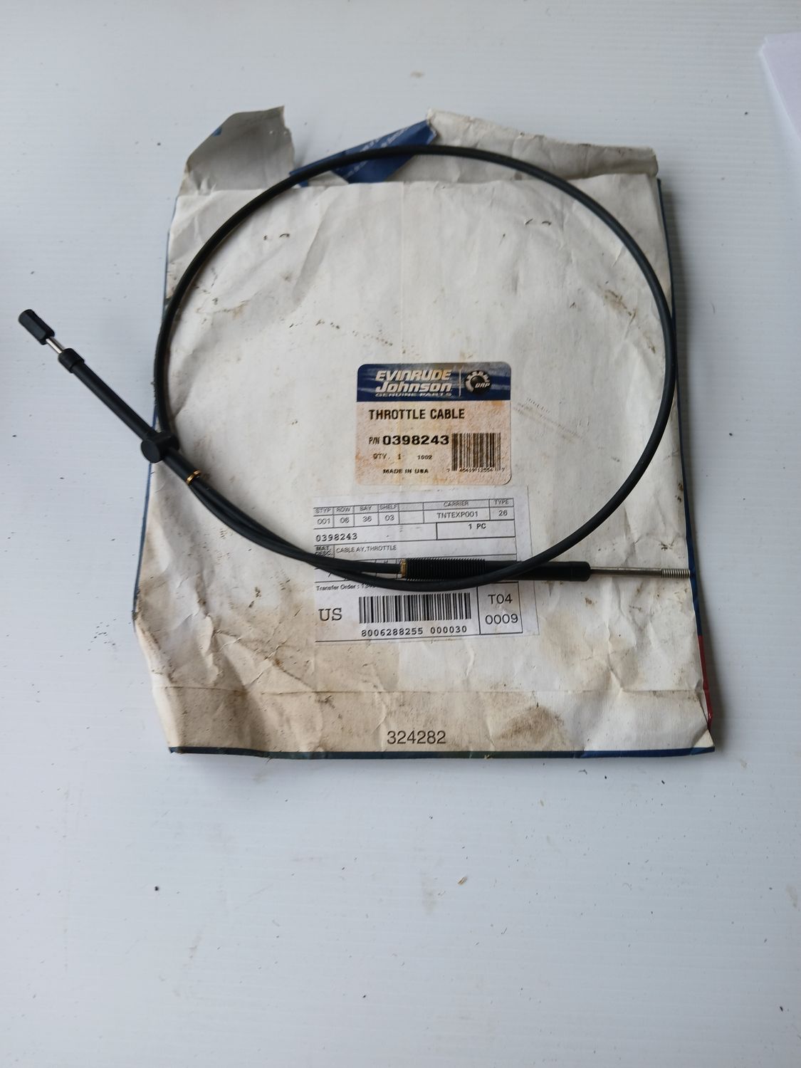 Throttle Cable  0398243