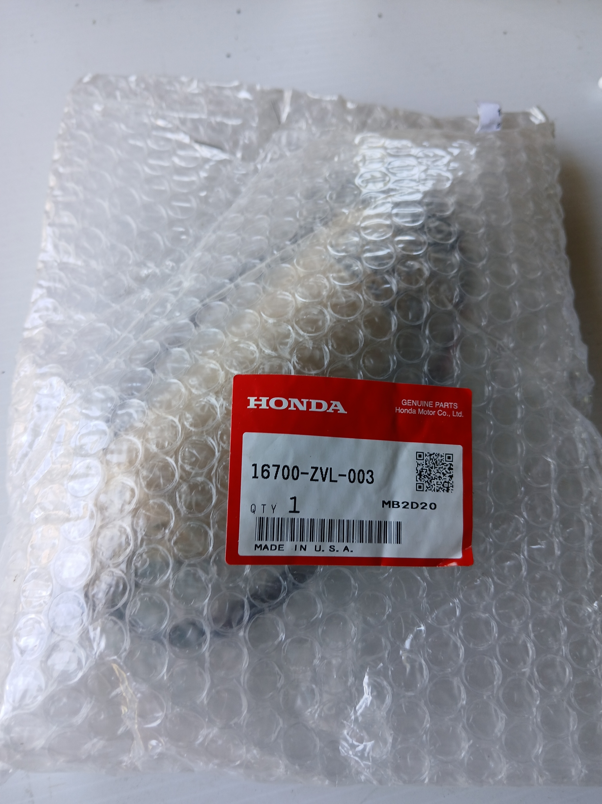 Fuel Pump  16700-ZVL-003