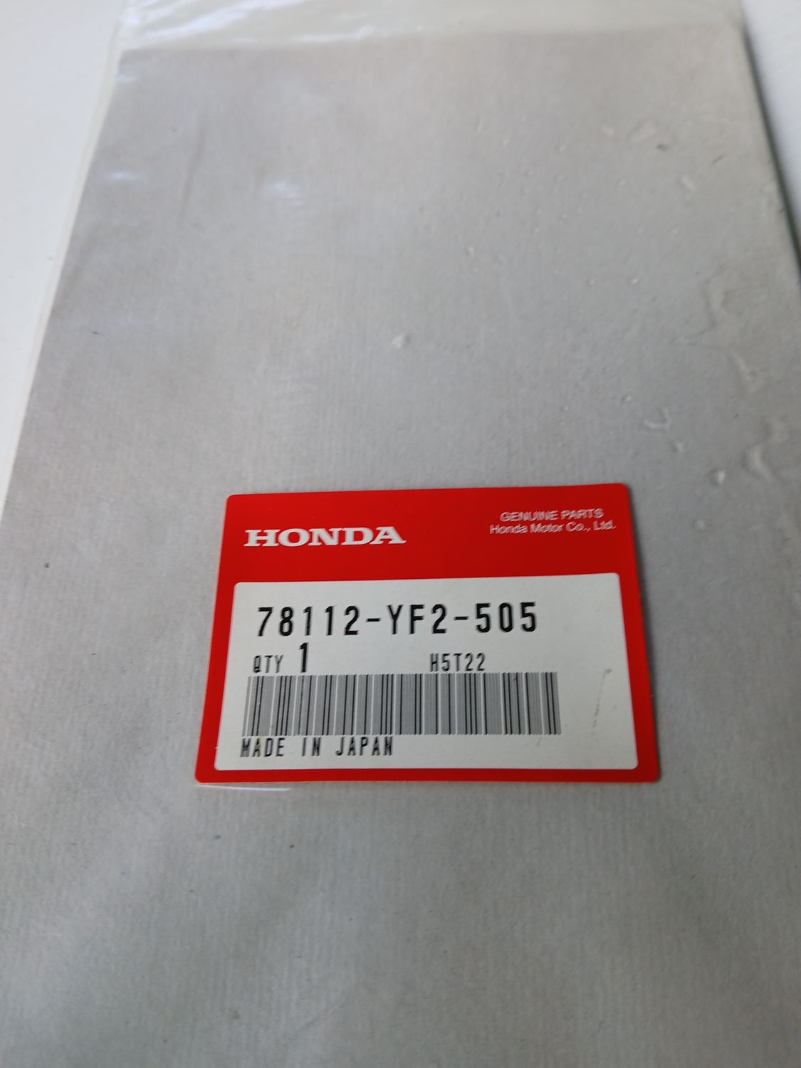 Packing, End Plate   78112-YF2-505