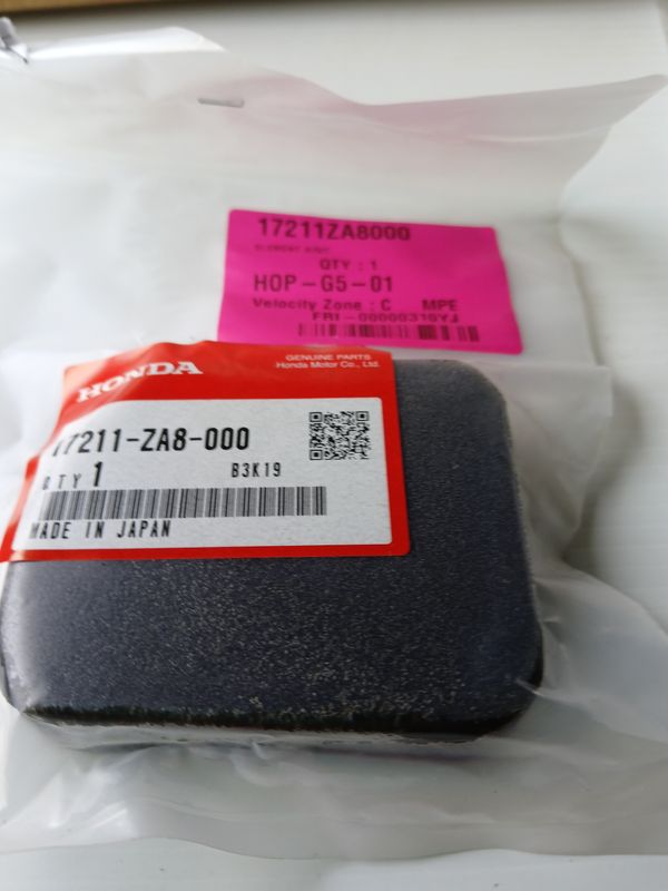 Element, Air Cleaner  17211-ZA8-000
