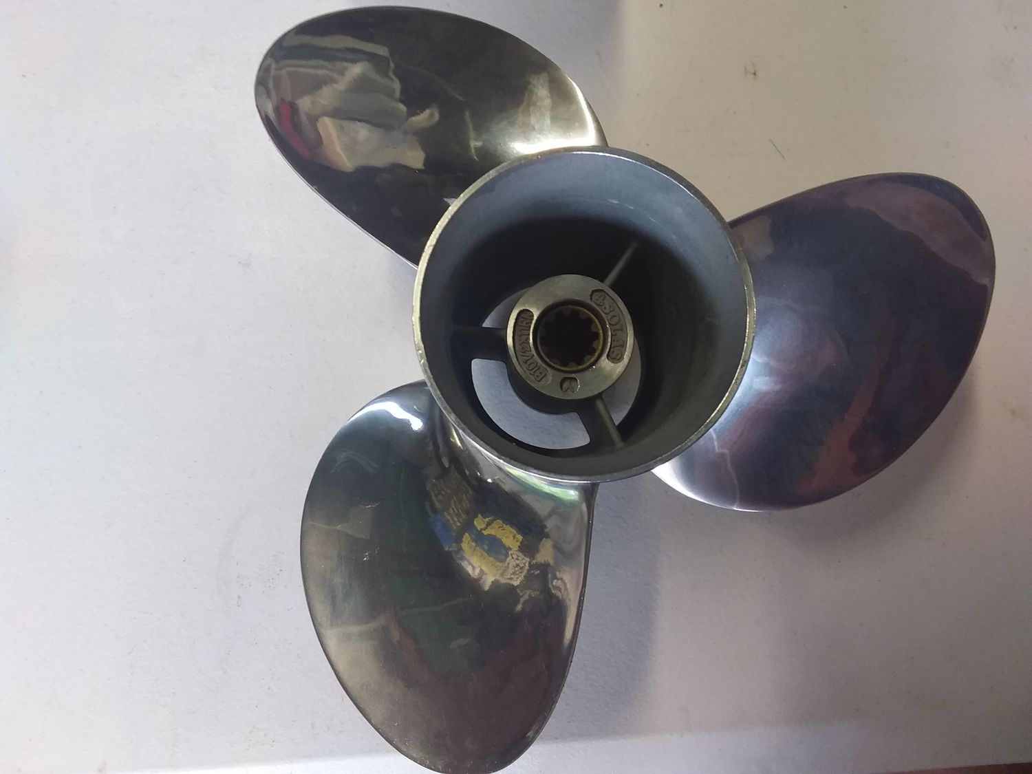 Solas/Yamaha YB 3 Blade Stainless Steel Propeller. 3231-105-11.
