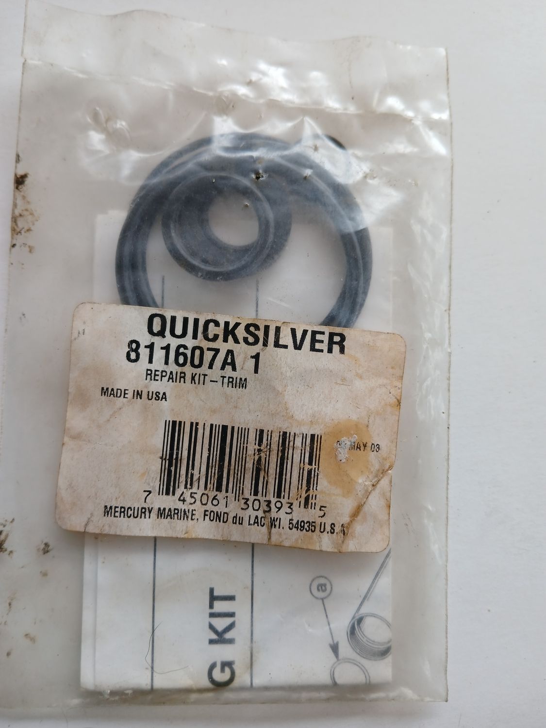 Trim Cylinder Repair Kit  811607A 1