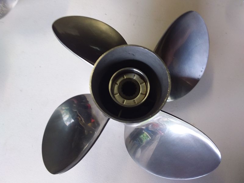 Solas/Yamaha YD Ex-trial 4 Blade Stainless Steel Propeller. 3453-130-19