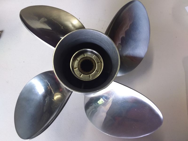 Solas/Yamaha Ex-trial YD 4 Blade Stainless Steel Propeller. 3453-130-17.