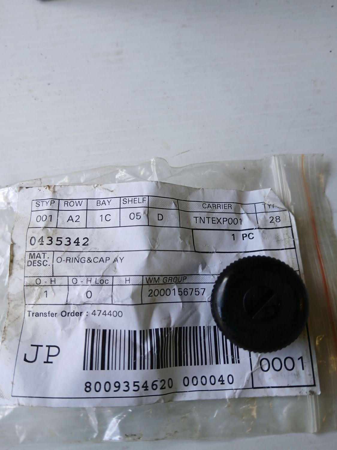 Oring & Cap Assy  0435342