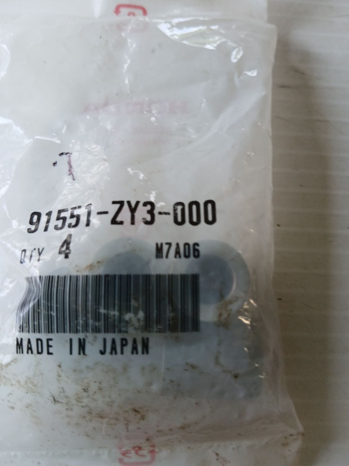 Collar, Distance Pack of 4,   91551-ZY3-000