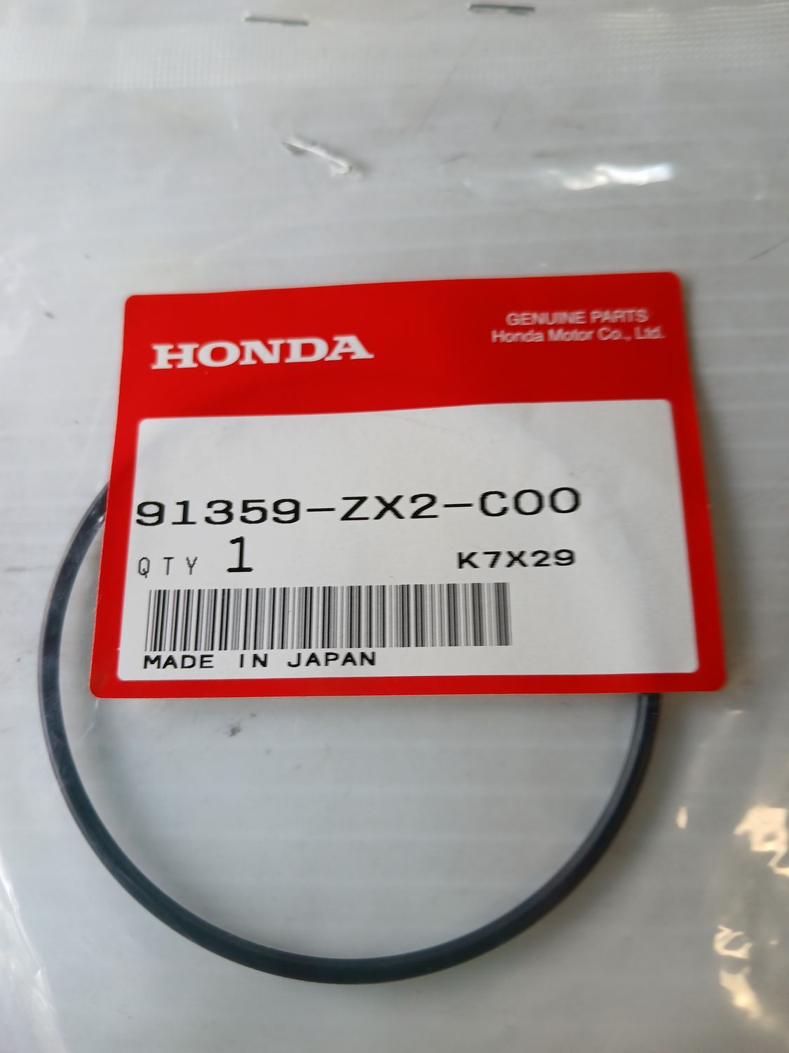 Oring  91359-ZX2-C00