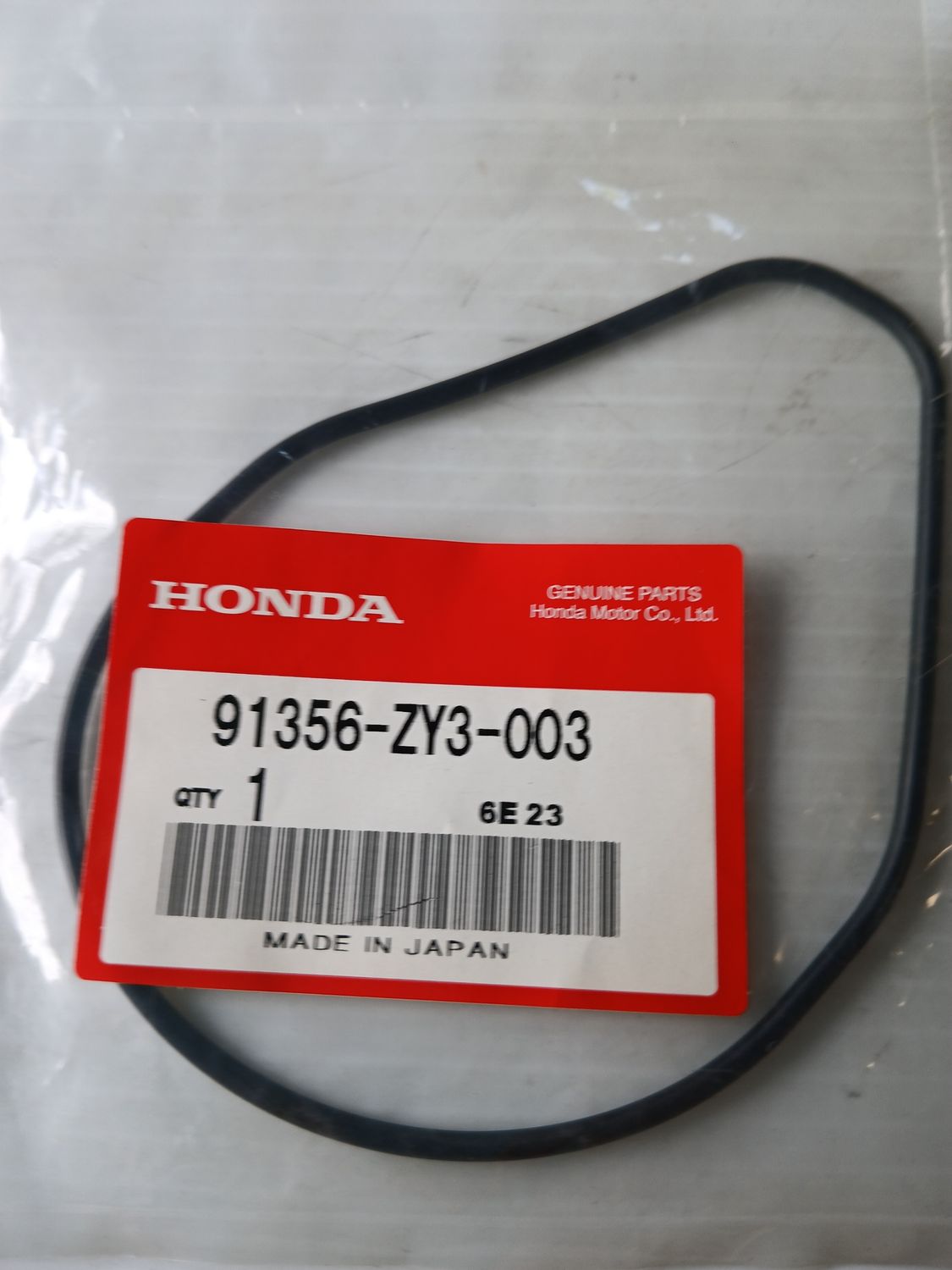 Oring, Water Pump 91356-ZY3-003