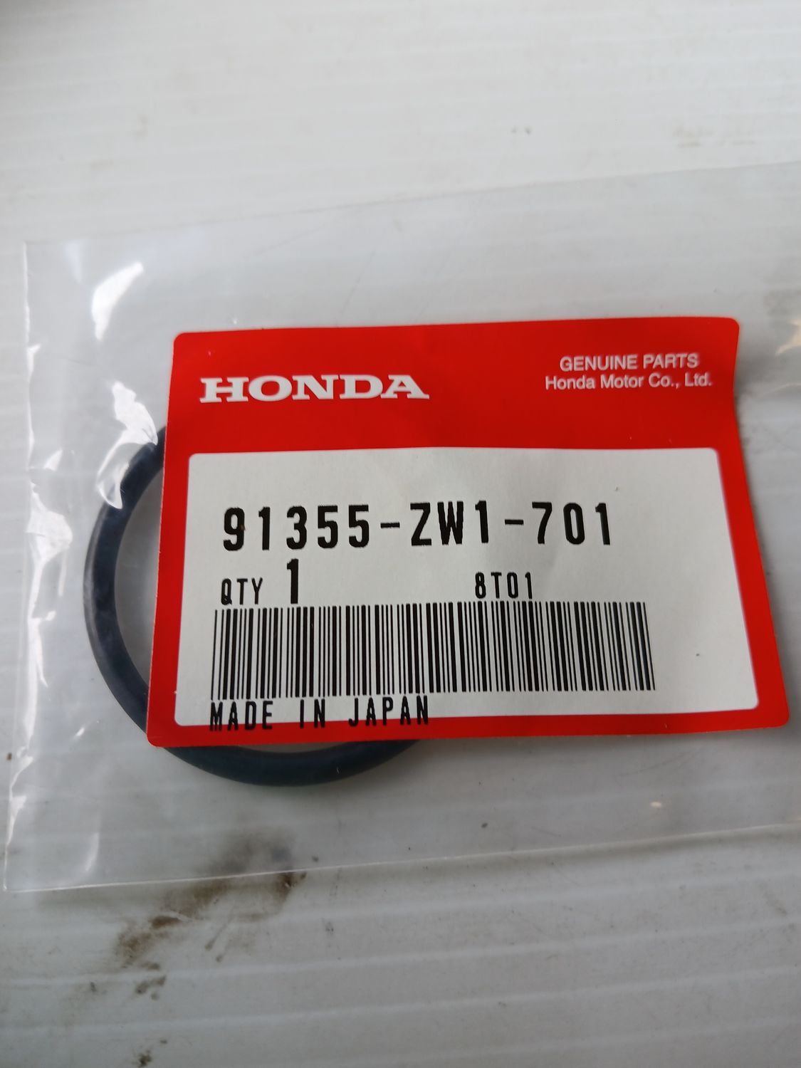Oring  91355-ZW1-701