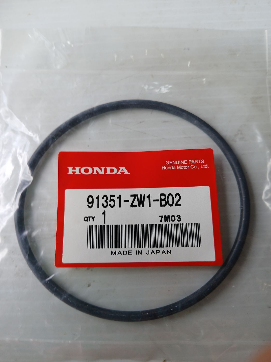 Oring 94 x 4.1,  91351-ZW1-B02