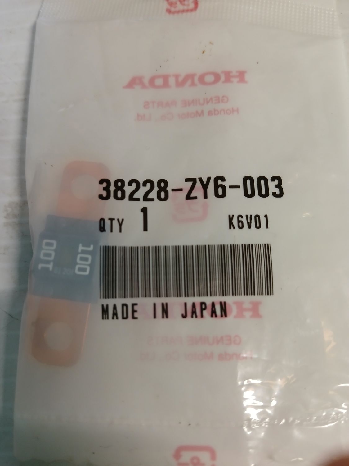 Main Fuse 100A  38228-ZY6-003